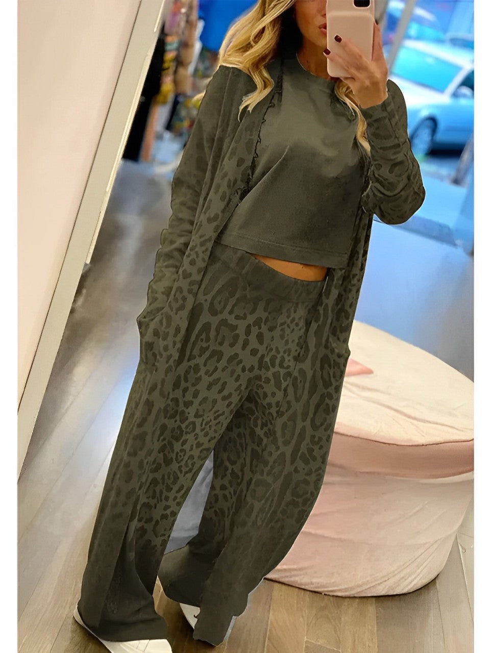 Stilla | Janicesæt med leopardprint Online