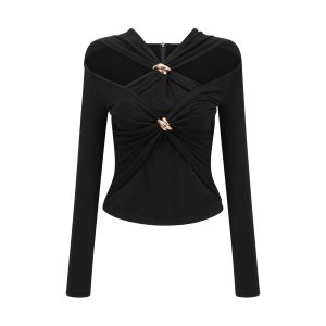 Stilla | Gathered Effect Cut Out Top