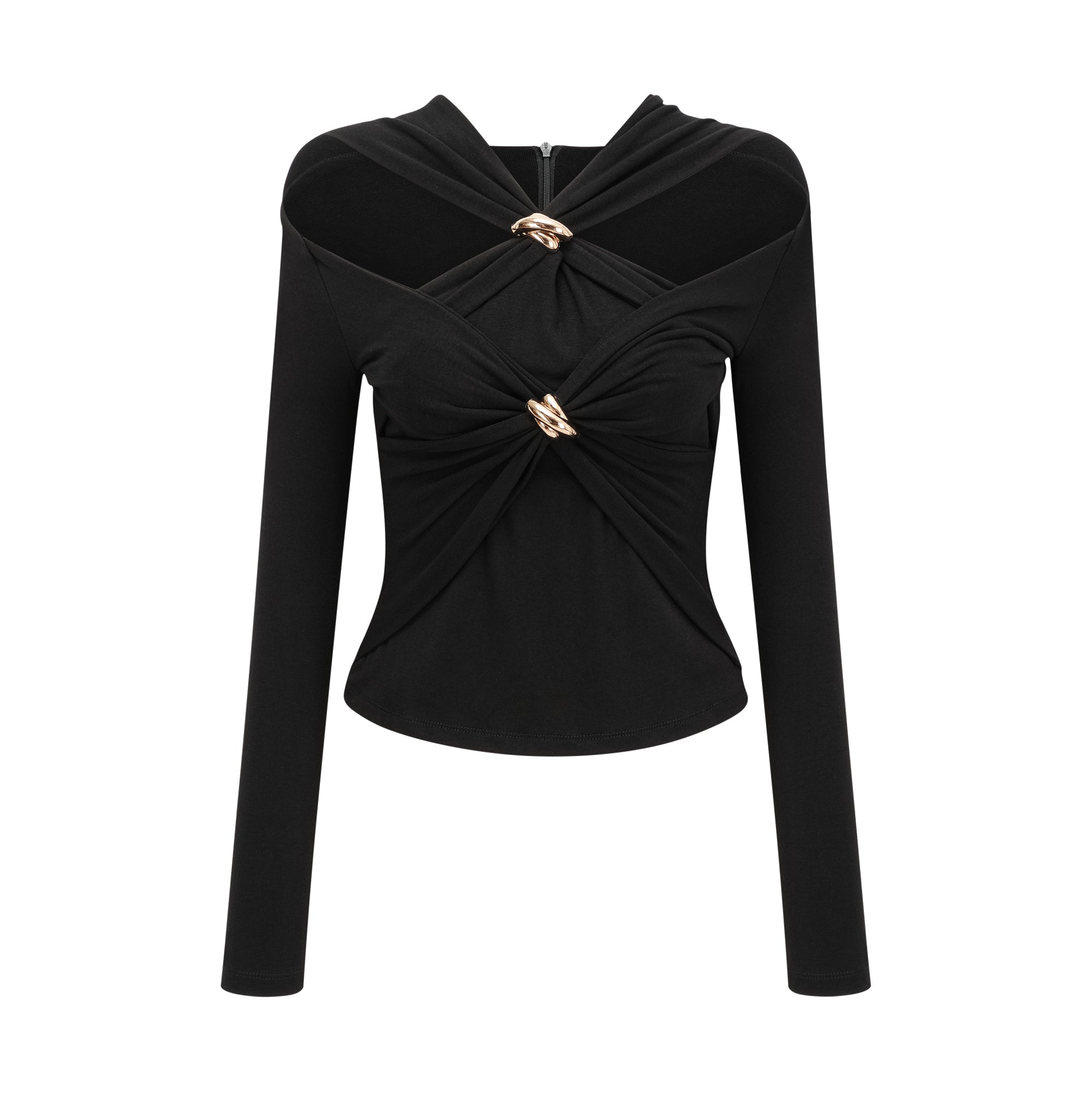Stilla | Gathered Effect Cut Out Top
