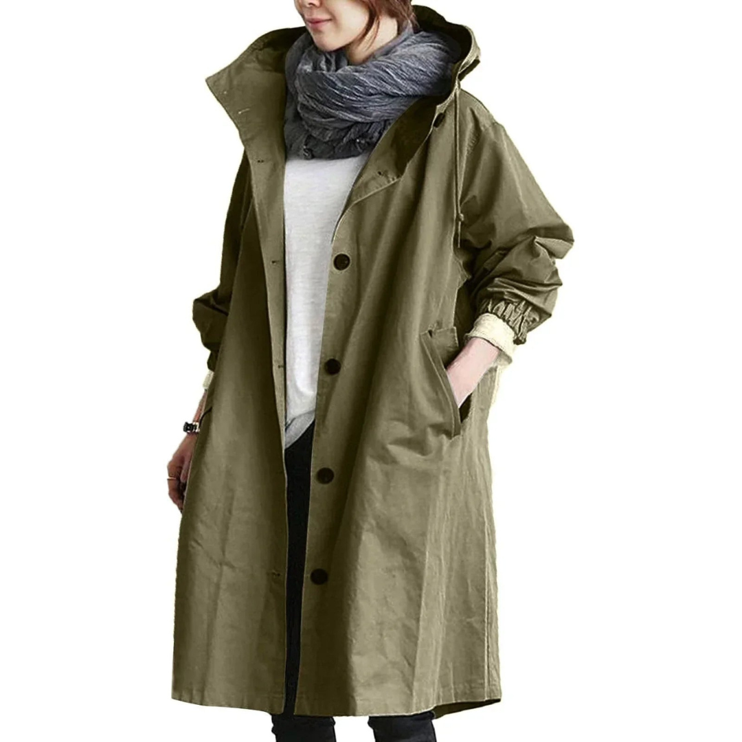Stilla | Vandtæt Trenchcoat Til Kvinder Lang Online Hot Salg