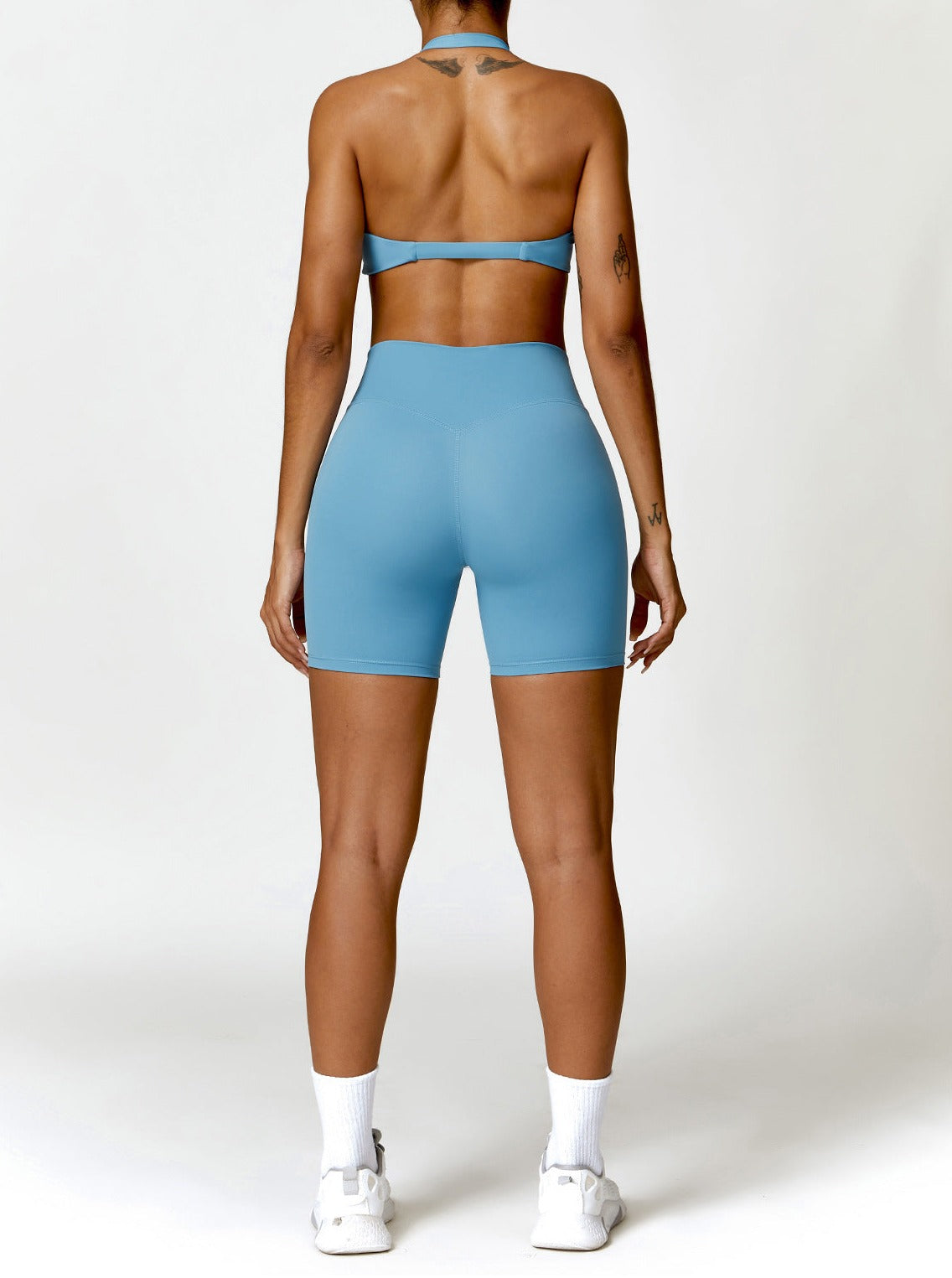 Stilla | Enfarvet Sømløse Fitness Shorts Mode