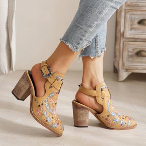 Stilla | Broderie Florale Sko Online