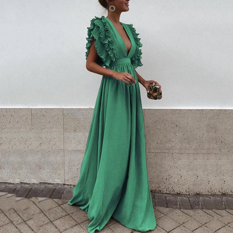 Stilla | Elegante Kjole Med Volangærmer