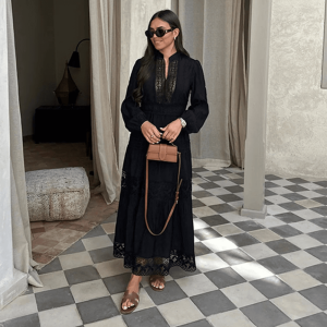 Stilla | Kjole Elegant Stil Broderier Perfekt Til Afslappet og Formelle Anledninger