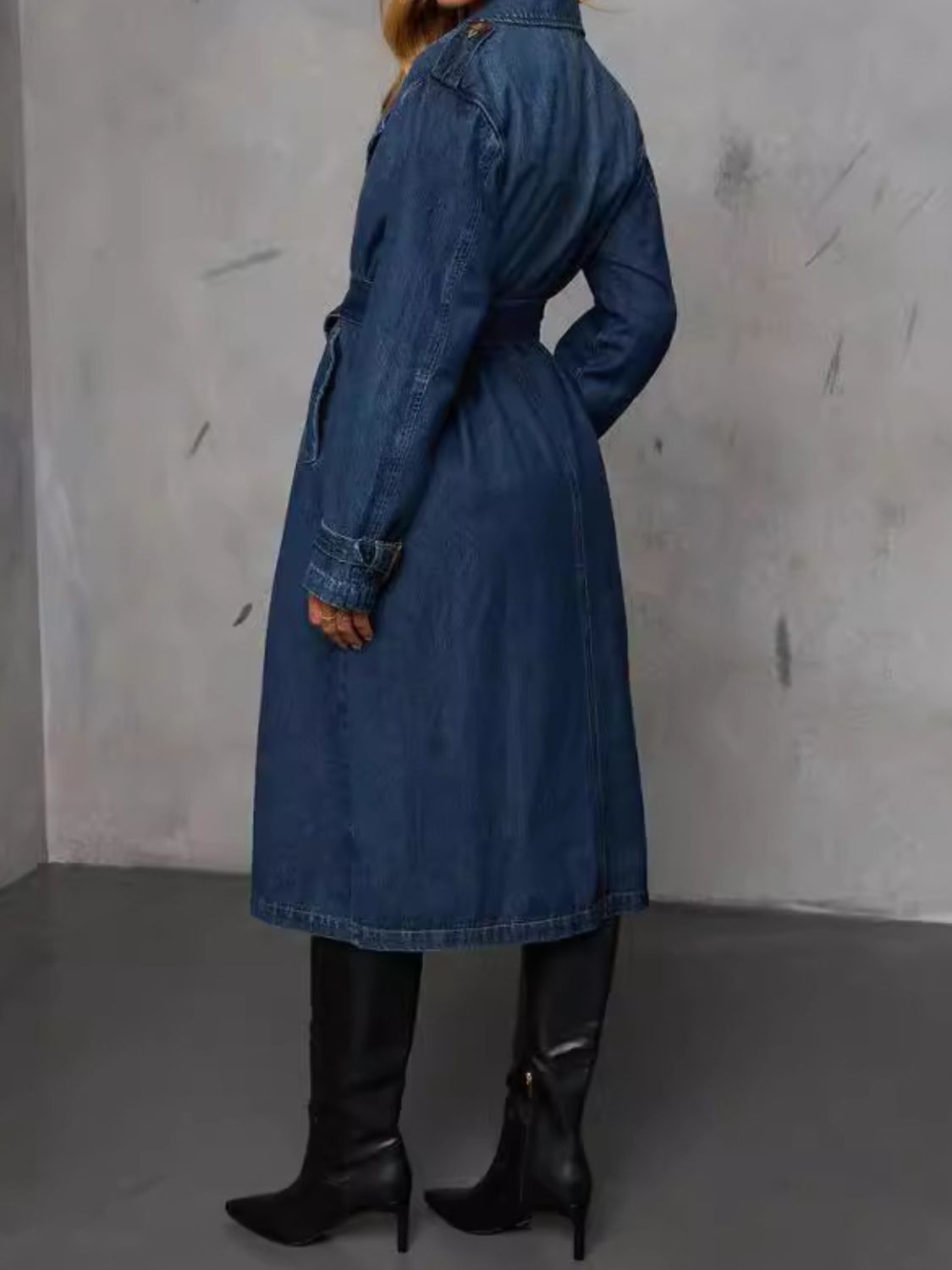 Stilla | Up Langærmet Longline Denimjakke Online