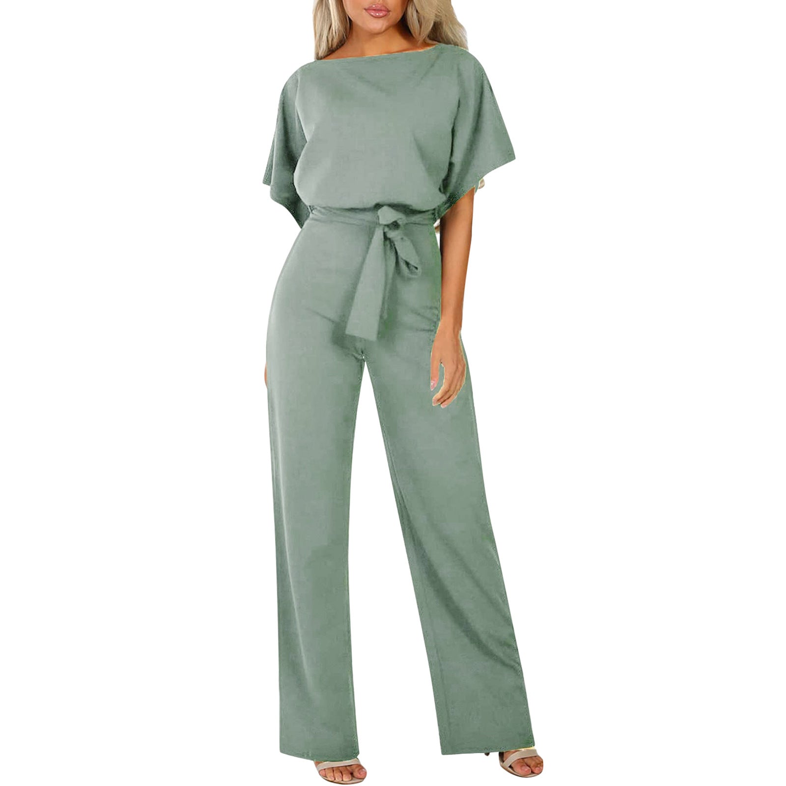Stilla | Elegant Jumpsuit Med Bælte Til Dame Online salg