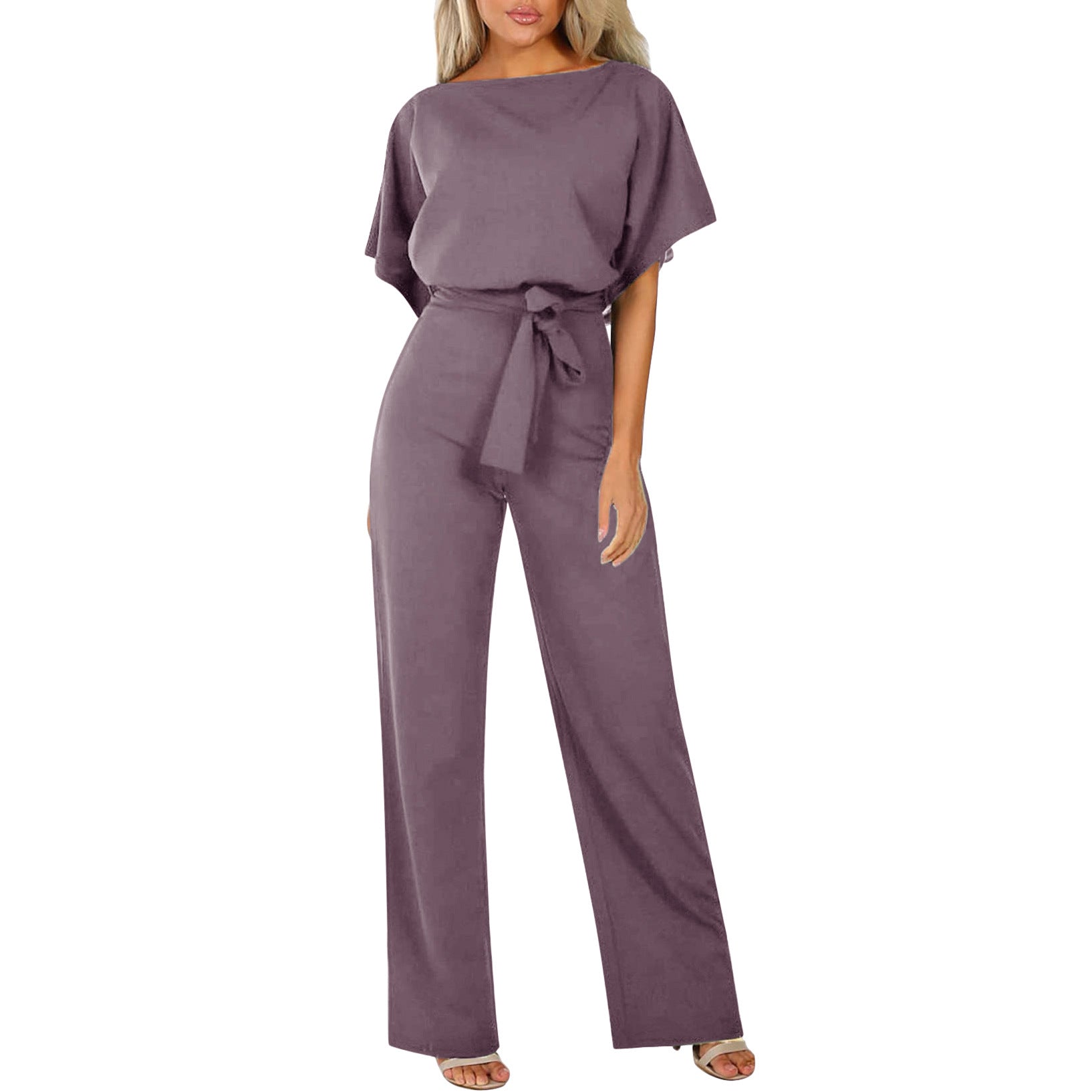 Stilla | Elegant Jumpsuit Med Bælte Til Dame Online salg