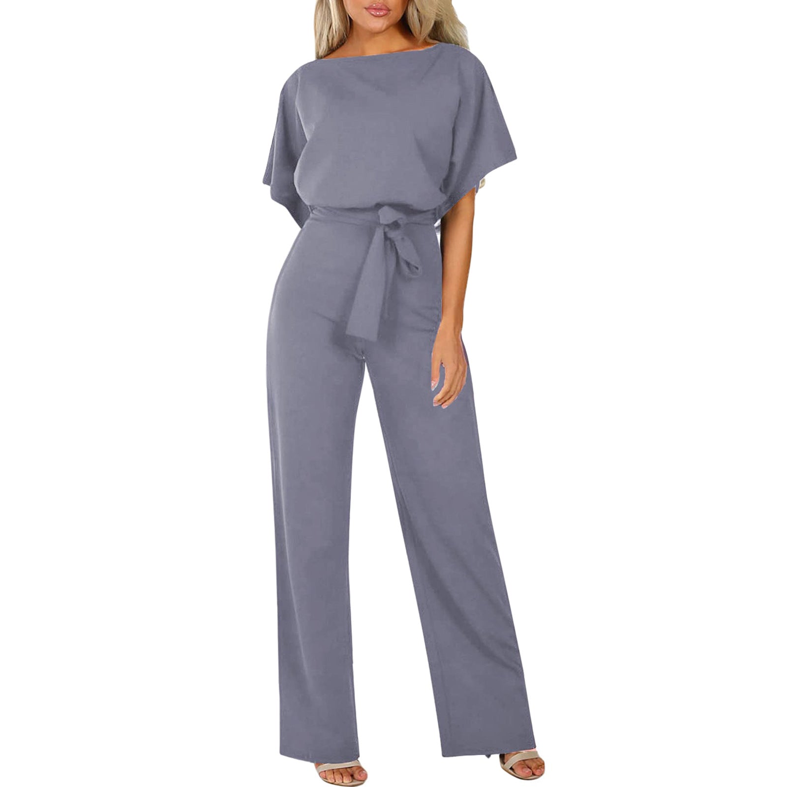 Stilla | Elegant Jumpsuit Med Bælte Til Dame Online salg
