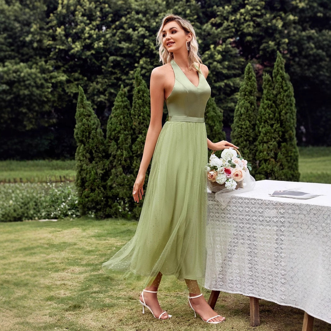 Stilla | Kvinder V-hals Rem Frisk Kjole Fotografi Gown Kjole