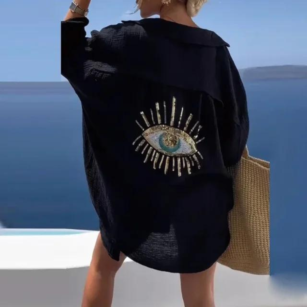Stilla | Skjorte Med Øje Print