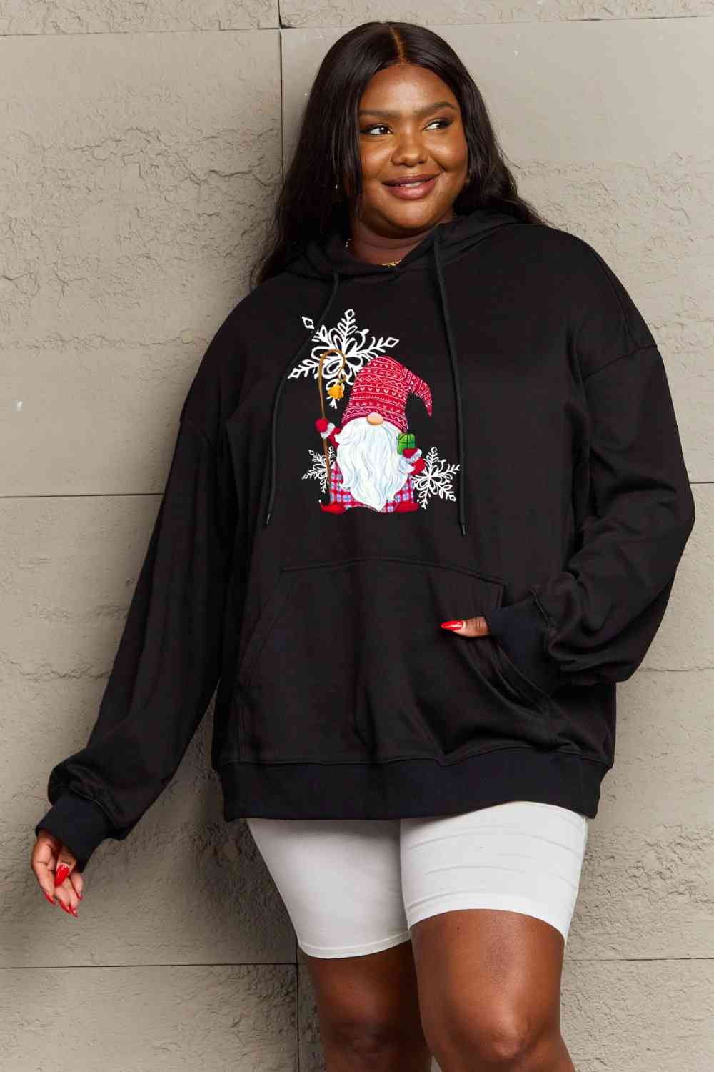 Stilla | Love Full Size Grafisk Hoodie Online