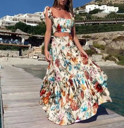 Stilla | Sexet To-delt Sommerkjole Med Boho Print Online