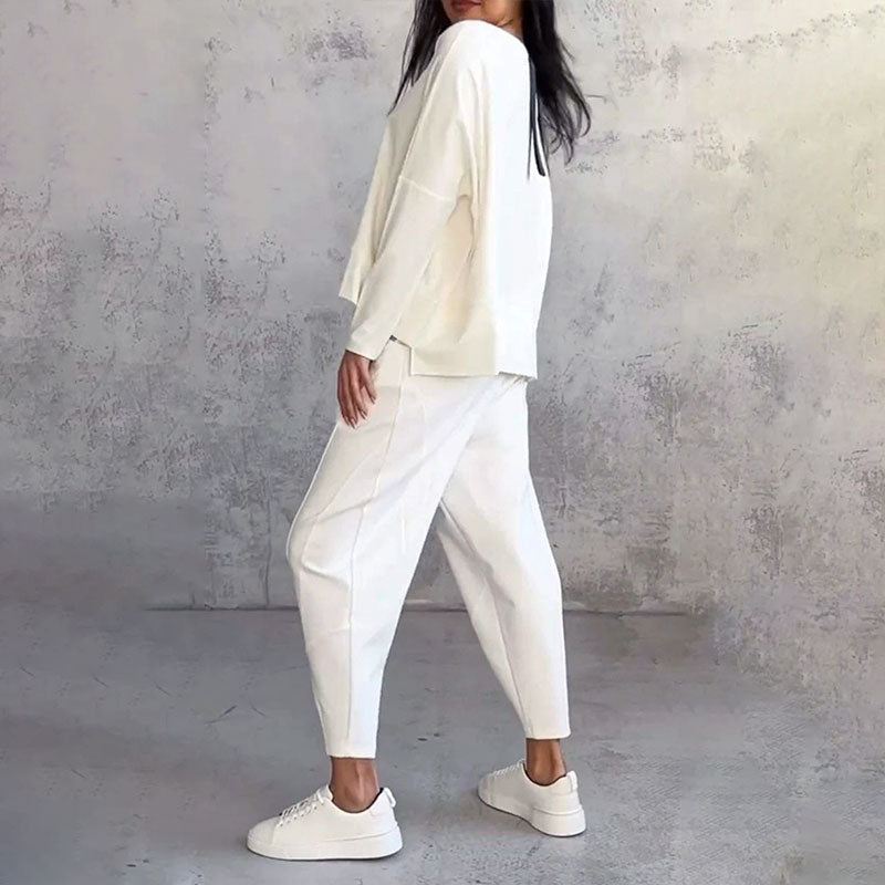 Stilla | Elegant Solid Design To-delt Fritidssæt Til Damer