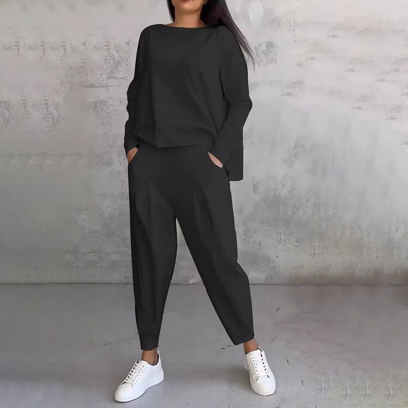 Stilla | Elegant Solid Design To-delt Fritidssæt Til Damer
