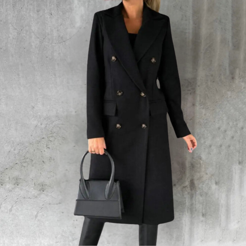 Stilla | Luxe Uld Trench Online salg