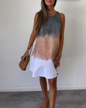 Stilla | Afslappet Gradient Kjole Online