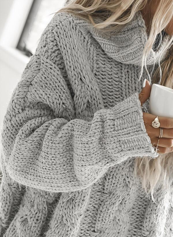 Stilla | Oversized Sweater med høj halsudskæring