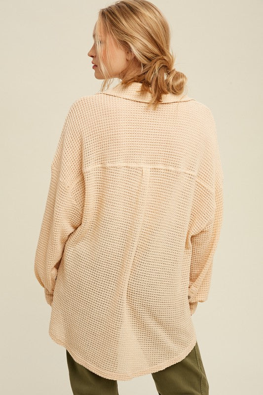 Stilla | Termisk Strik Shacket Top