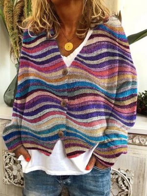 Stilla | Blød Cardigan Med Print til Kvinder Online nu