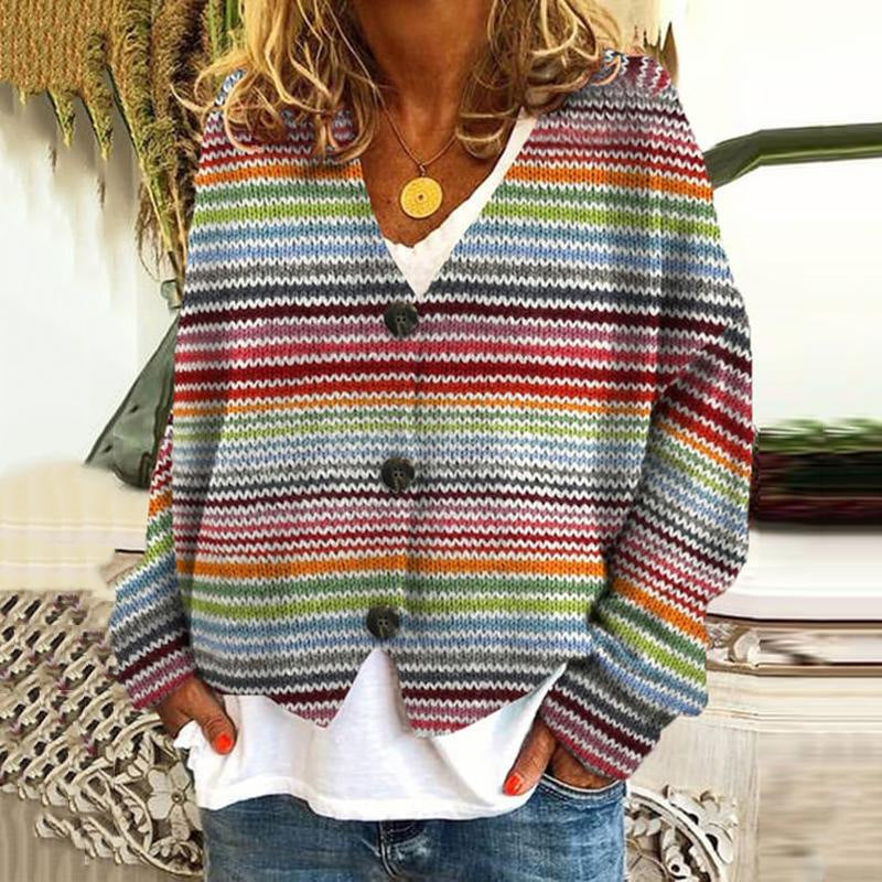 Stilla | Blød Cardigan Med Print til Kvinder Online nu