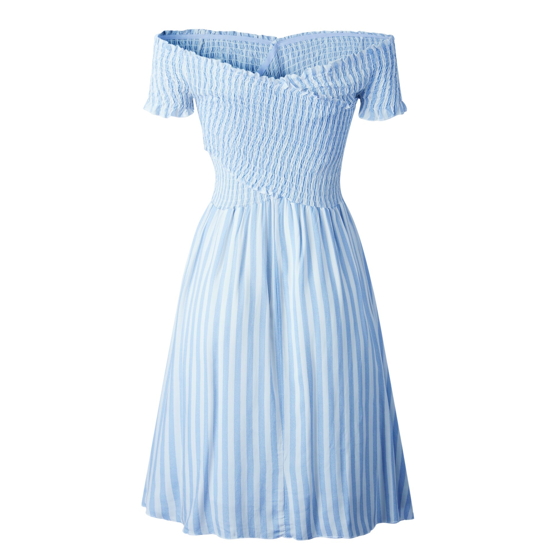 Stilla | Kvinders Off Shoulder Stribede Kjoler