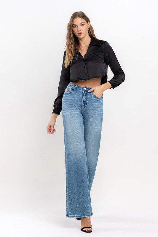 Stilla | Rise Wide Leg Jeans