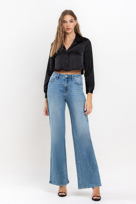 Stilla | Rise Wide Leg Jeans