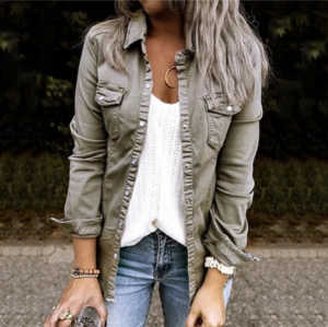 Stilla | Stilfuld Denimjakke Look