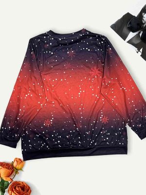 Stilla | Størrelse Jul Element Langærmet Sweatshirt Online salg