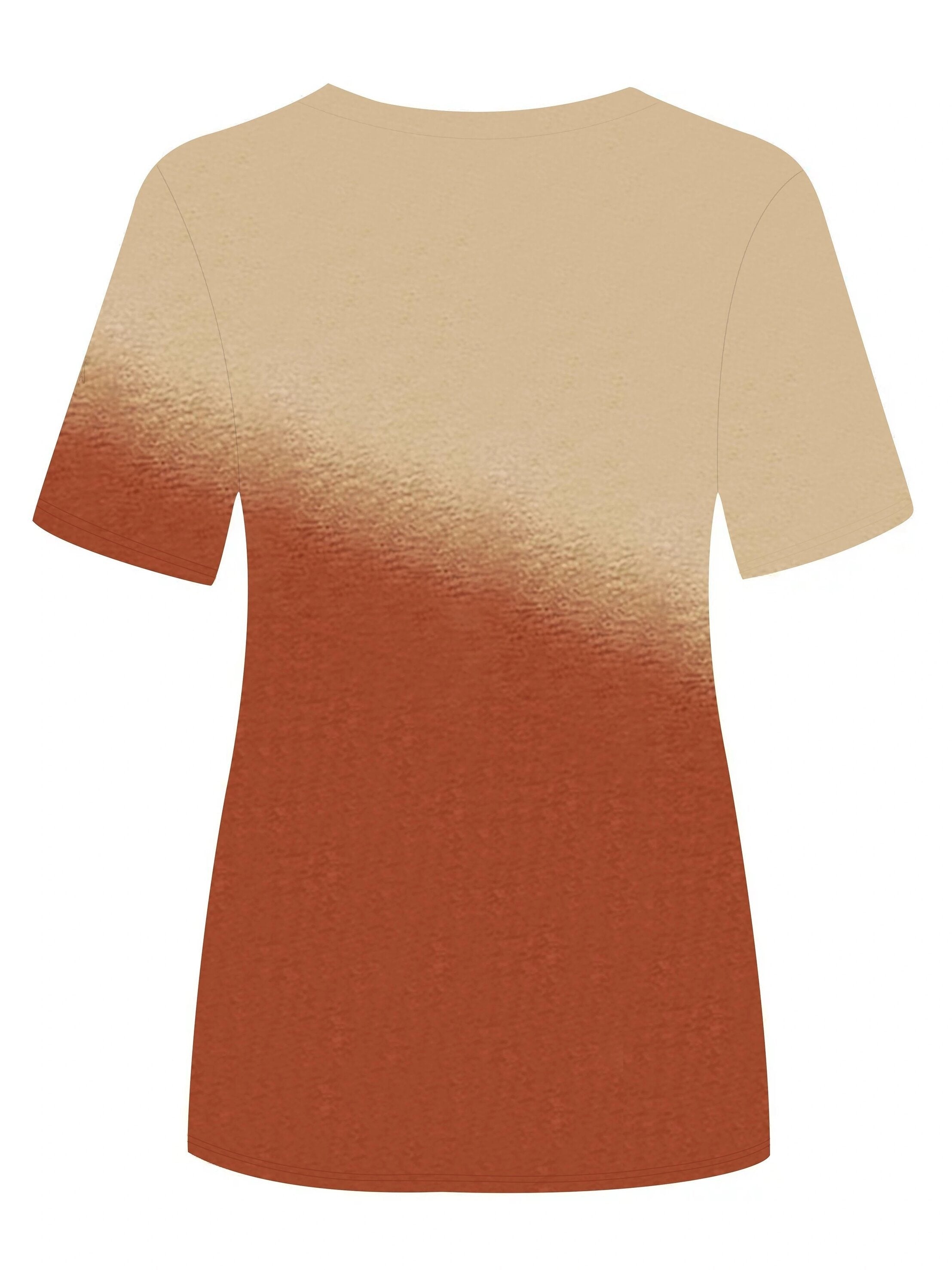 Stilla | T-Shirt Med Farveblokke Rund Hals, Kort Ærme, Afslappet, Let Top