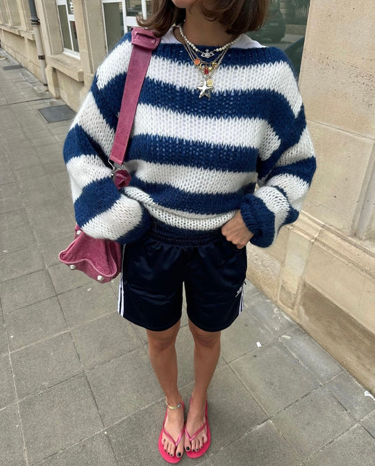 Stilla | Stribet Old Money Pullover Online