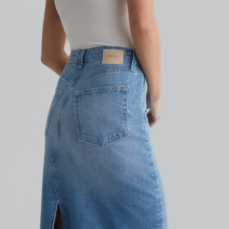 Stilla | Lang Jeans Nederdel Til Damer
