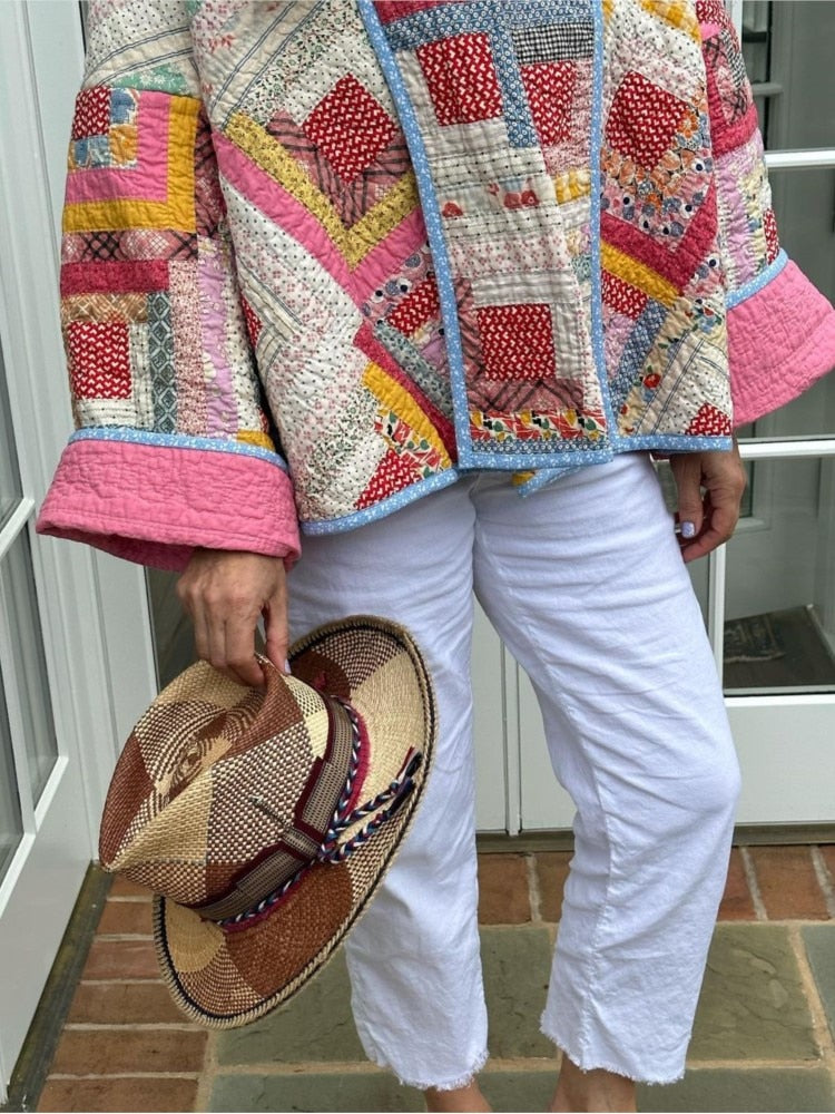 Stilla | Printet Patchwork-Jakke