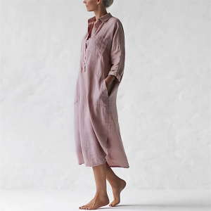 Stilla | Stilfuld Pink Lang Kjole