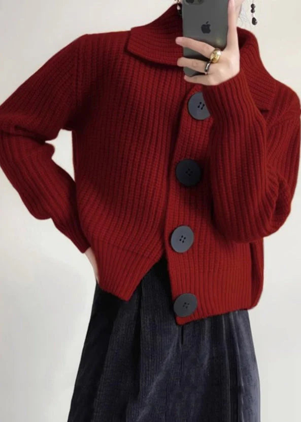 Stilla | José Elegante Kort Cardigan Med Store Knapper