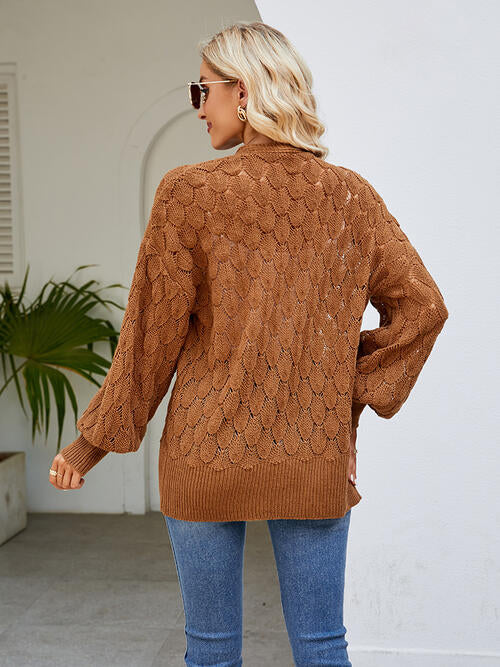Stilla | Åben Front Lanterneærmer Cardigan