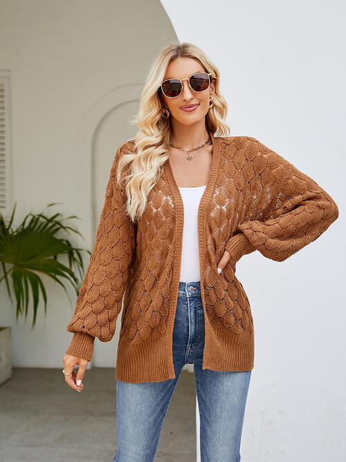 Stilla | Åben Front Lanterneærmer Cardigan
