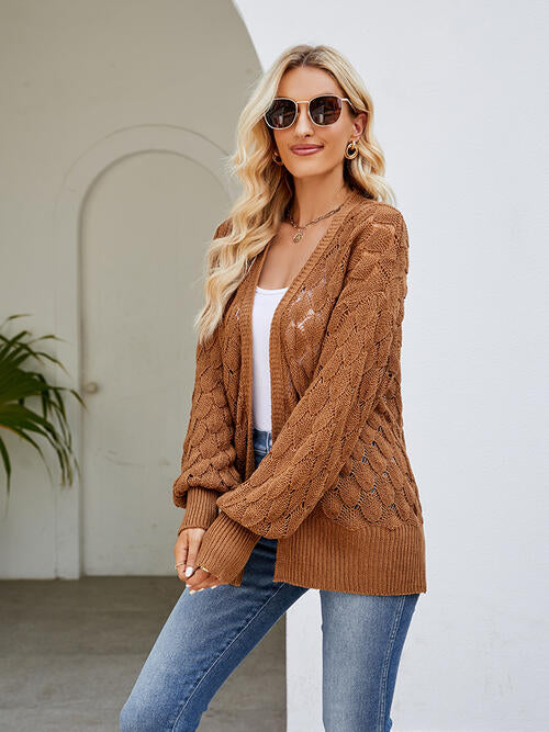 Stilla | Åben Front Lanterneærmer Cardigan