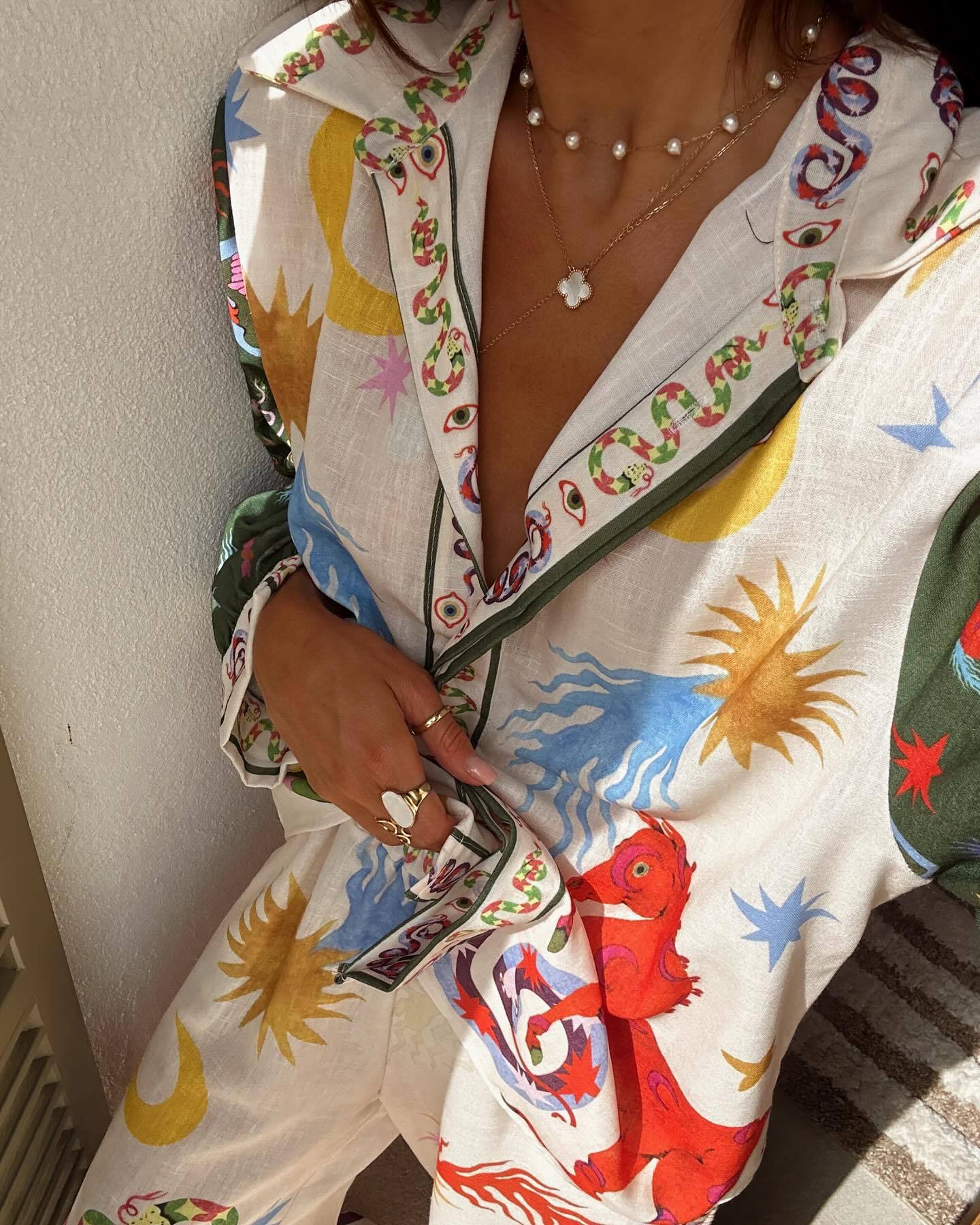 Stilla | Sæt Af Blomstret Bluse Og Bukser Lucille