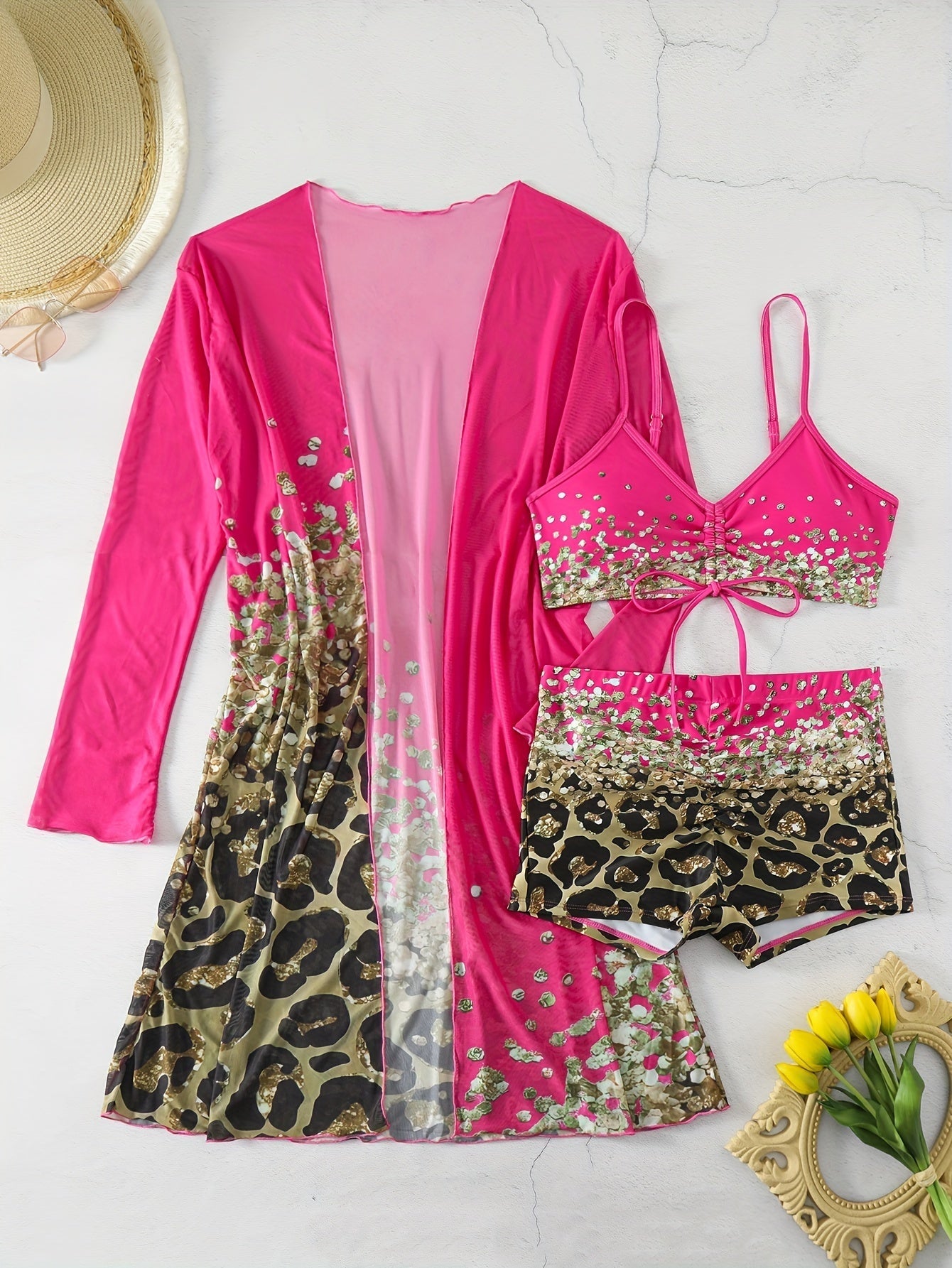 Stilla | Bikini sæt med leopardmønster Online
