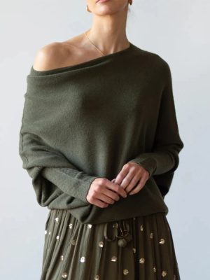 Stilla | Draperet Asymmetrisk Bluse på udsalg