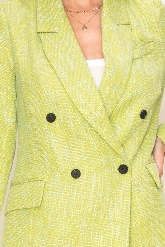 Stilla | Langærmet Dobbeltradet Blazer