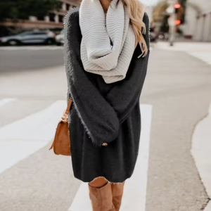 Stilla | Strikket Sweaterkjole Bomuld