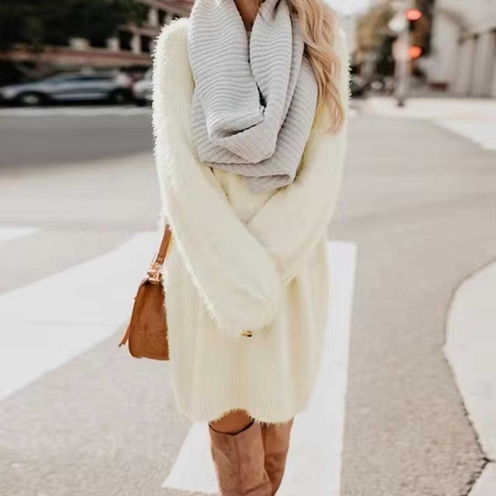 Stilla | Strikket Sweaterkjole Bomuld