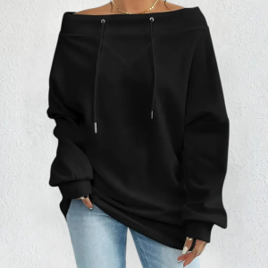 Stilla | Klassisk Off-Shoulder Sweatshirt til Damer Levere