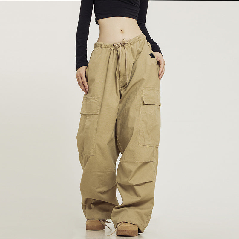 Stilla | Multi-lomme bomuldsbuks i Khaki Online