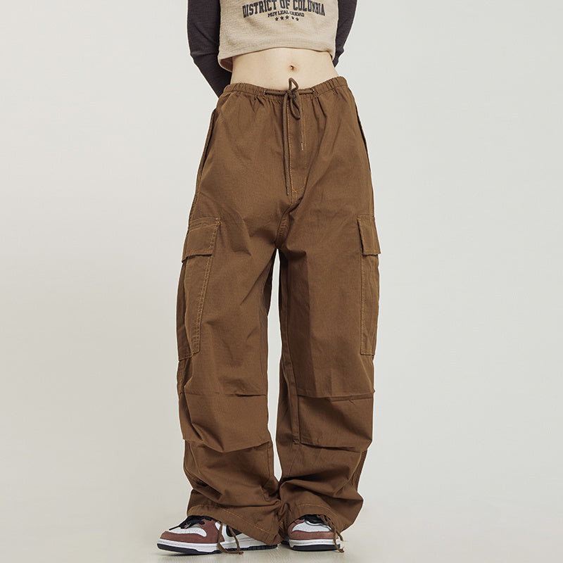 Stilla | Multi-lomme bomuldsbuks i Khaki Online
