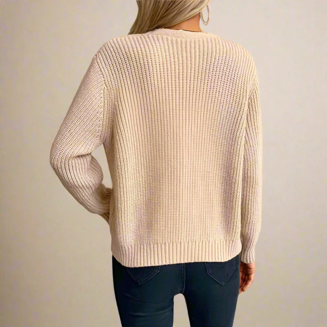 Stilla | Strikjakke med fint mønster