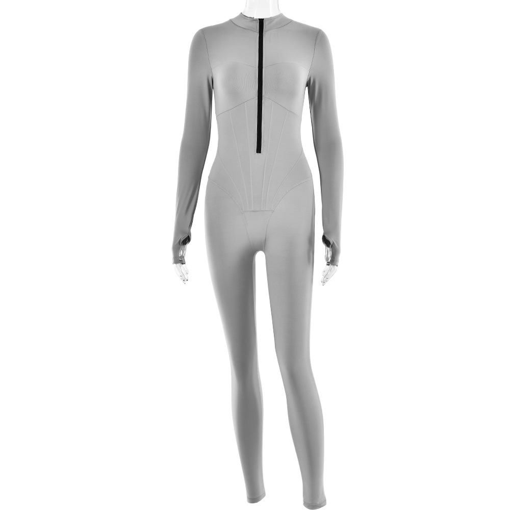 Stilla | Stram Jumpsuit Med Lynlås
