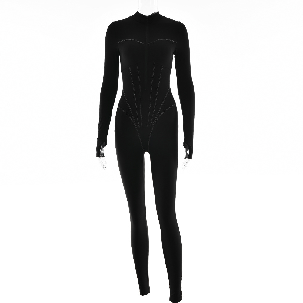 Stilla | Stram Jumpsuit Med Lynlås